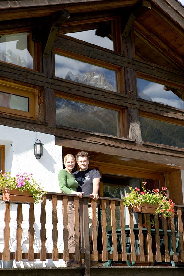 Damian Blanchard and Renske De Jong at Chalet Tissières